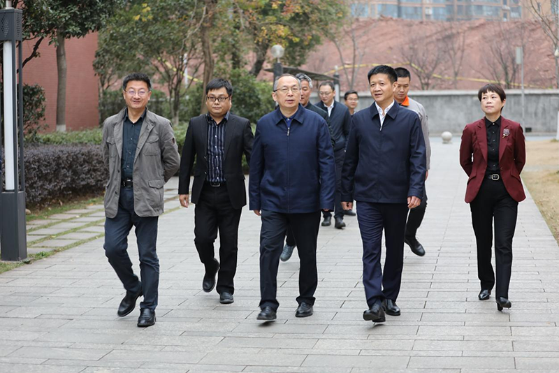 省人力资源和社会保障厅副厅长廖跃贵一行来欧冠正规买球（中国）官方网站调研